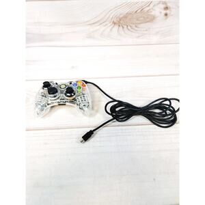 Xbox 360 Clear PDP Afterglow Wired Controller Model PL-3702 Breakaway